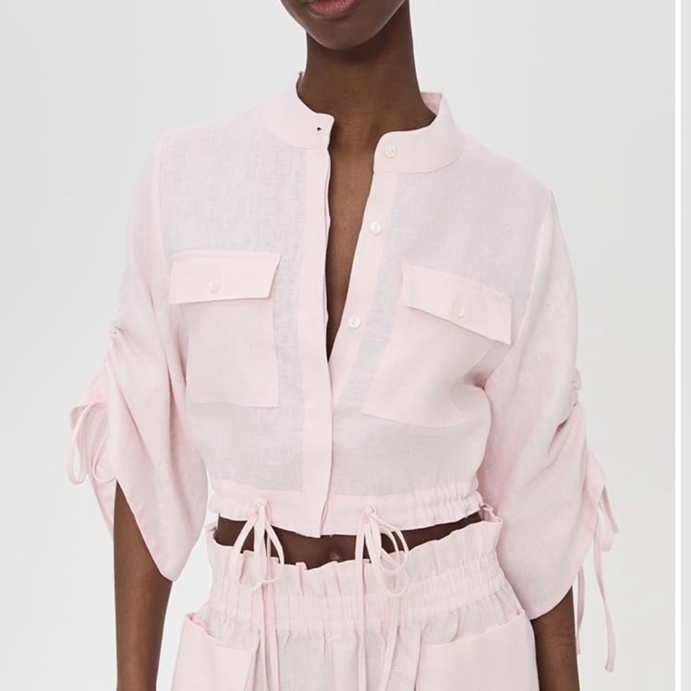 NWT Hevron Shopbop Eva Top in Rose Quartz